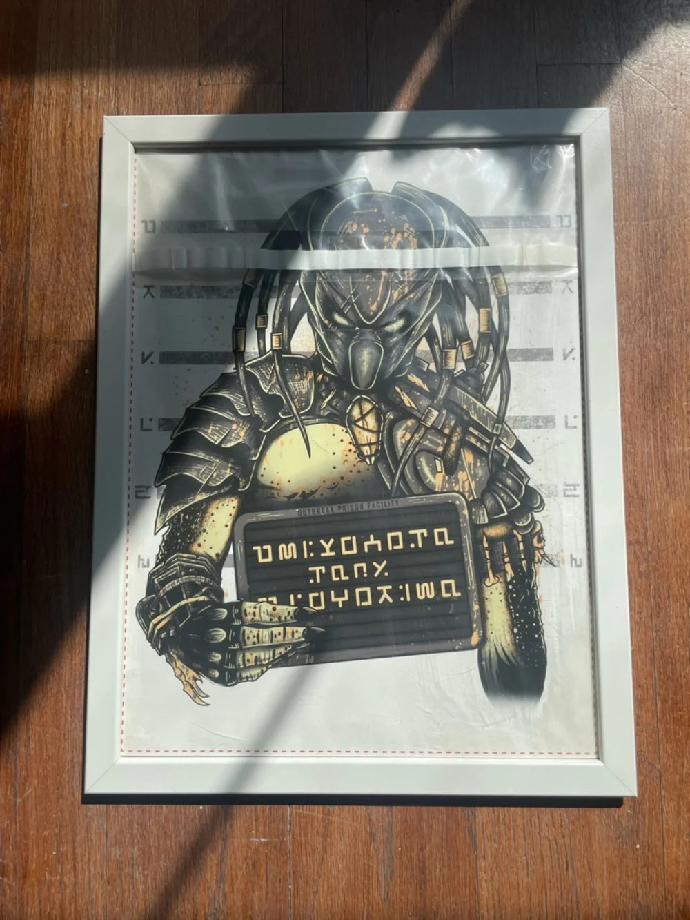 Predator Art Print in Black and Gold